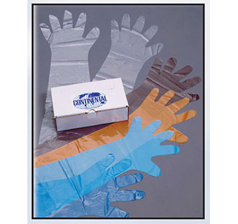 OB SHOULDER PLUS GLOVE  BROWN 1.25MIL 39 IN  100/PKG