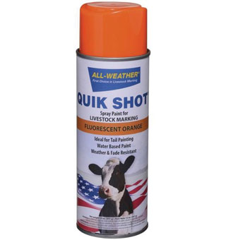 MARKAL® ALL-WEATHER® QUIK SHOT® INVERTED TIP SPRAY PAINT 13 OZ ORANGE 1/PKG