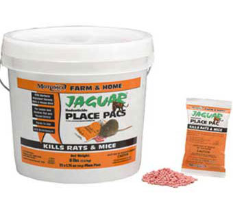 JAGUAR RODENTICIDE PLACE PACS 50 GM PACS IN 73 COUNT PAIL