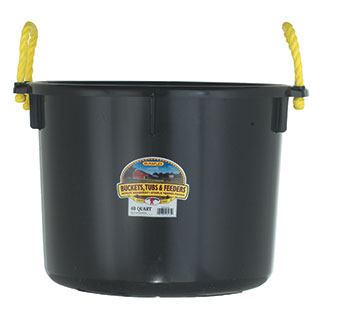 MUCK TUB - 40 QUART - BLACK - EACH