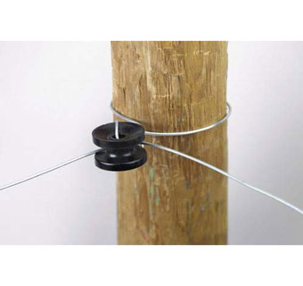 HIGH STRAIN CORNER AND END INSULATOR BLACK 10/PKG