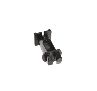 PATRIOT™ SLANT NAIL-ON INSULATOR 2 IN FOR WOOD POST BLACK 25/PKG