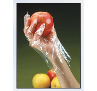 POLYETHYLENE GLOVES - WRIST LENGETH - 100/PKG