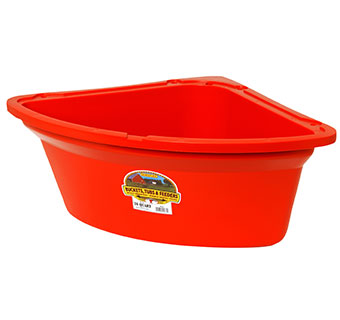CORNER FEEDER - 26 QUART - RED - EACH