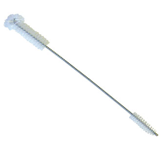 TYPE 6.6 DOUBLE-END CLAW BRUSH 1/2 IN AND 3/4 IN WHITE NYLON