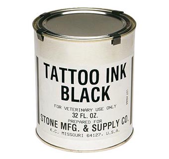 TATTOO PASTE INK BLACK QUART 1/PKG