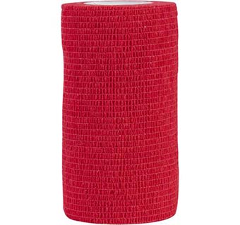 FLEXWRAP® E-Z TEAR® COHESIVE BANDAGE 4 IN RED 18/BOX