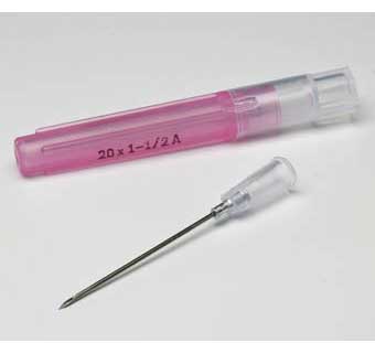 MONOJECT™ VET NEEDLE POLY HUB 22 GAUGE X 1 INCH A - BEVEL EACH