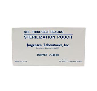 STERILIZATION POUCHES 7.375 IN X 13 IN (200/PKG)