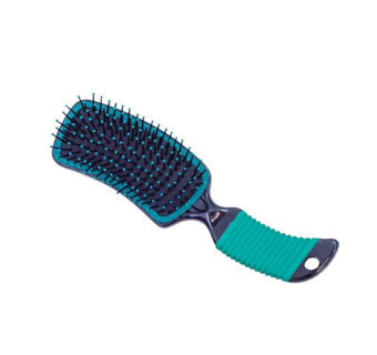 CUR MANE BRUSH PLASTIC 8-3/4 IN GREEN