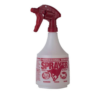 PROFESSIONAL SPRAY BOTTLE 32 OZ RED EQUINE DESIGN