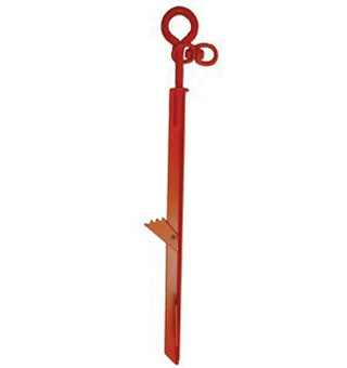 HEAVY-DUTY BIG DOGG TIE-OUT STAKE 23 IN L HOT ORANGE