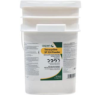 TETRACYCLINE SP 324 POWDER (TETRACYCLINE HYDROCHLORIDE) 25 LB 1/PKG (RX)