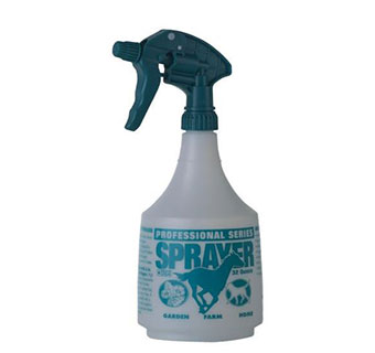 PROFESSIONAL SPRAY BOTTLE 32 OZ TEAL EQUINE DESIGN