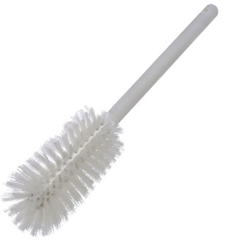 WIREWOUND BOTTLE BRUSH WHITE PLASTIC 16 IN L