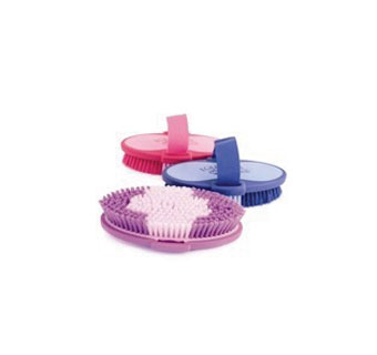 EQUESTRIA™ SPORT OVAL BODY BRUSH 6-3/4 IN BLUE
