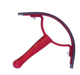 SWEAT SCRAPER WITH BLADE PLASTIC/RUBBER 7-1/2 IN RED