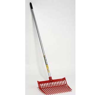 LITTLE GIANT PLASTIC DURAFORK W/ ALUMINUM HANDLE RED 3/PKG