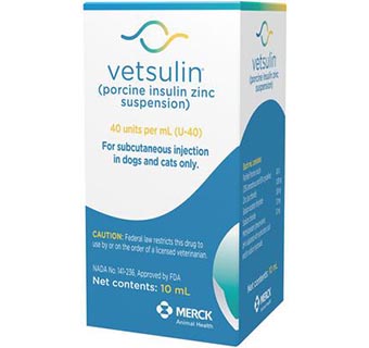 VETSULIN® (PORCINE INSULIN ZINC SUSPENSION) 40 IU/ML 10 ML 1/PKG (HAWAII ONLY)