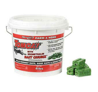 TOMCAT WITH BROMETHLIN BAIT CHUNX 1 OZ CHUNX IN 4 LB PAIL