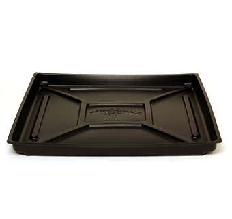 PLASTIC RABBIT HUTCH DROPPING PAN BLACK 24 IN X 24 IN 1/PKG