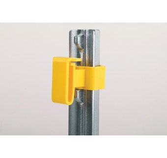 T-POST TAPE INSULATOR YELLOW 25/PKG