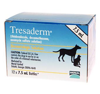 TRESADERM SOLUTION 7.5 ML 12/PKG (RX)