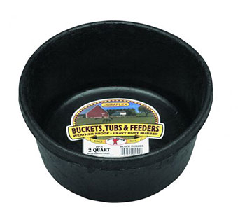 RUBBER FEED PAN - 2 QUARTS - EACH