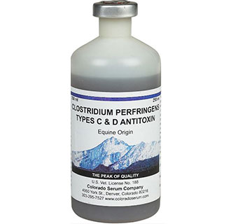 CLOSTRIDIUM PERFRINGENS TYPES C&D ANTITOXIN  - 250ML
