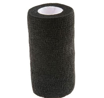 SYRFLEX® COHESIVE FLEXIBLE BANDAGES - BLACK - 4IN - 18/BOX