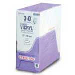 VICRYL SUTURES 4-0 27 INCH VIOLET TAPER POINT NEEDLE SH-1 J310H 36 COUNT