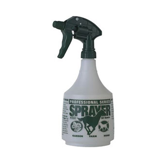 PROFESSIONAL SPRAY BOTTLE 32 OZ GREEN EQUINE DESIGN