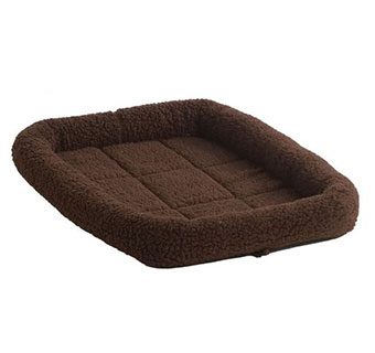 FLEECE PET BED CHOCOLATE BROWN MEDIUM 29 IN 1/PKG