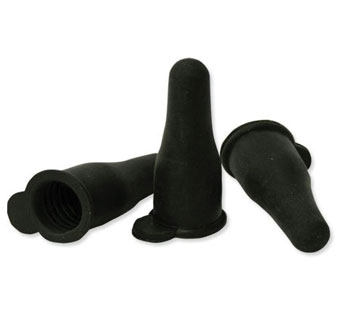 LAMB NIPPLE BLACK GUM RUBBER 3/PKG