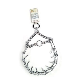 PC PINCH DOG COLLAR SILVER S 14 IN X 2.3 MM