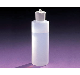 DISPENSING BOTTLE WITH CAP 8 OZ POLYETHYLENE