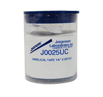 BRAIDED UMBILICAL TAPE 1/4 IN X 20 YD