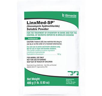 LINXMED-SP® (LINCOMYCIN HYDROCHLORIDE) SOLUBLE POWDER 480 GM (RX)