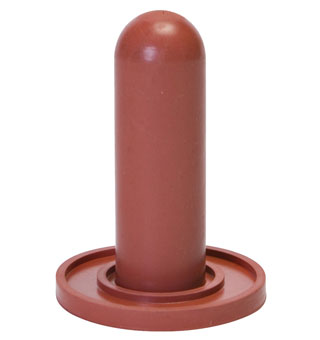 LITTLE GIANT® SCREW-ON CALF NIPPLE RED RUBBER 93/PKG