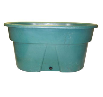 STOCK/AQUA TANK PLASTIC AQUA GREEN 70 GAL