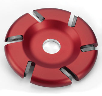ALUMINUM CARBIDE 6-SLOT FLAT DISC 4-1/2 IN