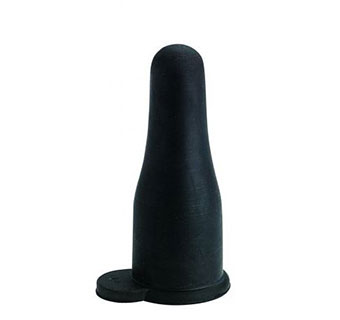 SODA BOTTLE LAMB NIPPLE - SOFT RUBBER - BLACK - EACH