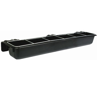 HOOK OVER GOAT TROUGH - BLACK -  9 QUART - EACH