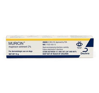 MURICIN® (MUPIROCIN OINTMENT) 2% FOR DOGS 15 G 1/PKG (RX)