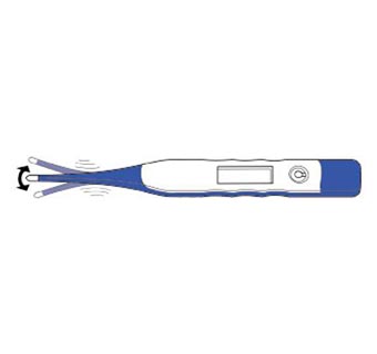 DIGITAL THERMOMETER WITH FLEX TIP 60 SEC J0134F