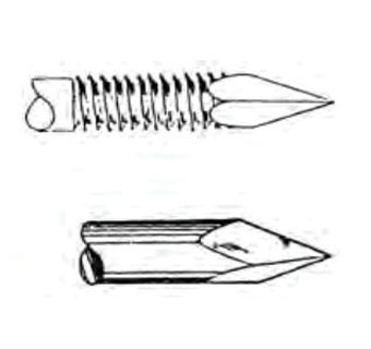 STEINMAN PIN TROCAR 316L STAINLESS STEEL SILVER 12 IN L X 1/4 IN DIA