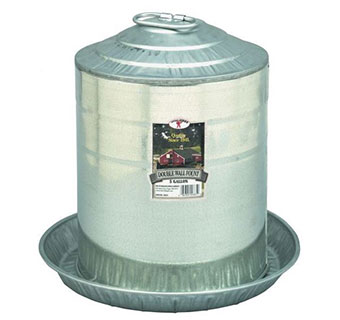 DOUBLE WALL MOUNT POULTRY FOUNT - 5 GALLON - 2/PKG