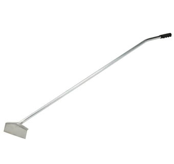 LIVESTOCK HOE WITH 60 IN VINYL GRIP STEEL HNDL 12 IN W SS