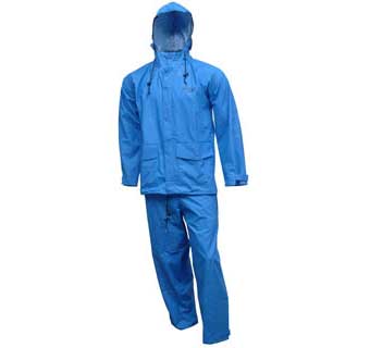 STORM CHAMP LIGHT WEIGHT RAIN SUIT 2 PIECE BLUE MEDIUM