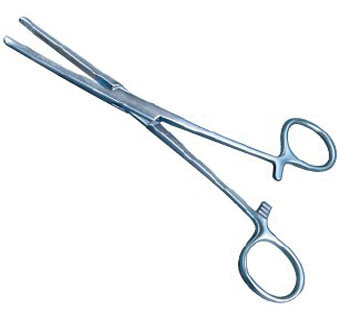 ROCHESTER CARMALT FORCEP CUR/SERR GERM STAINLESS STEEL 6-1/4 IN L